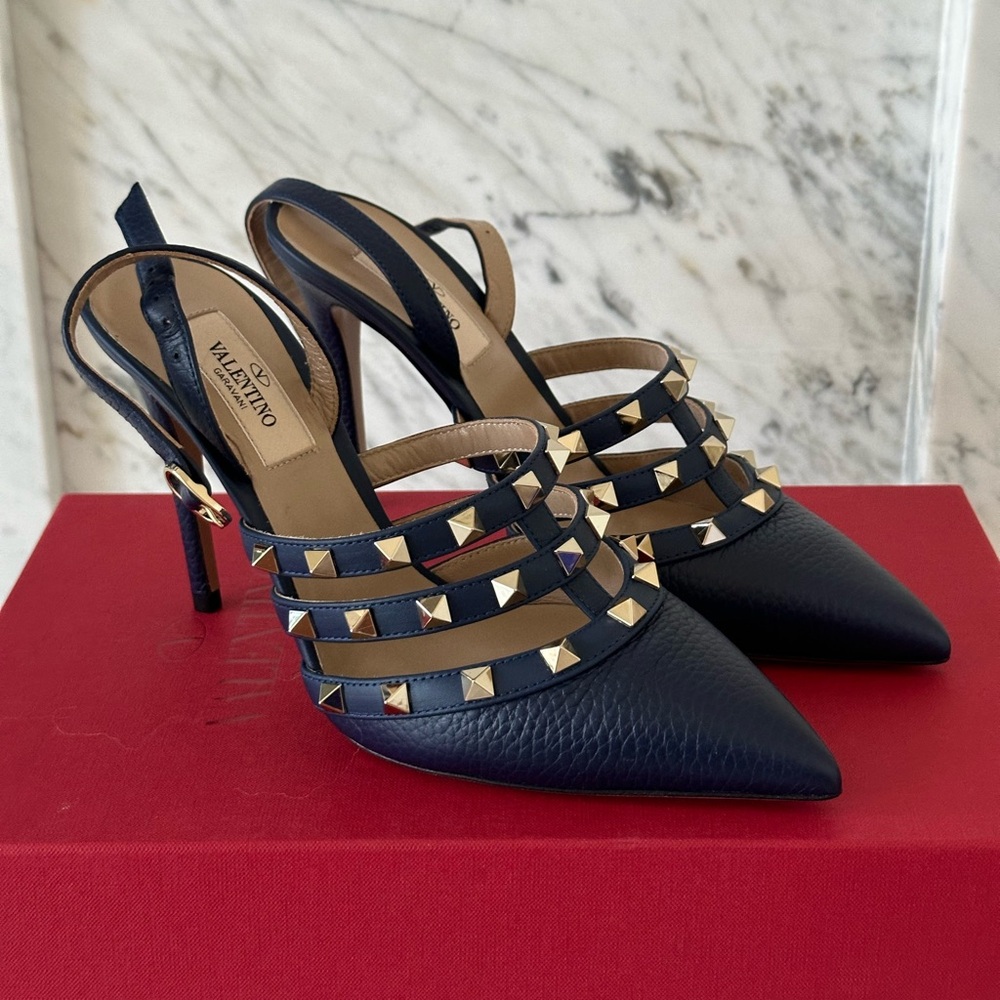 Brand New Navy Valentino Garavani Heels